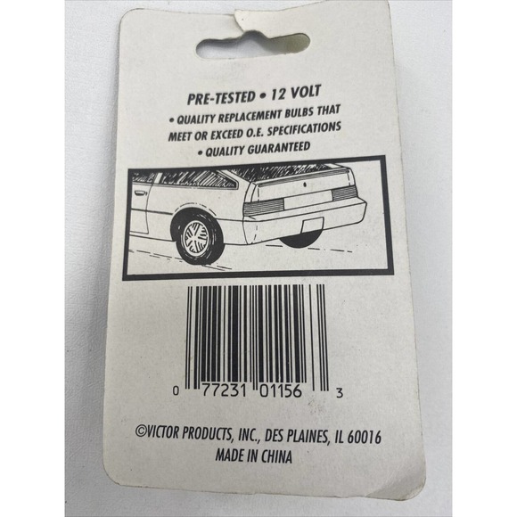Victor #1156 Auto Bulbs Back Up Light 2 Pack 12 Volt Heavy Duty Replacement - Picture 6 of 6